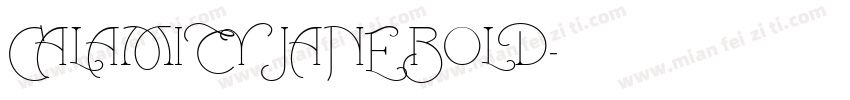 CALAMITY JANE BOLD字体转换